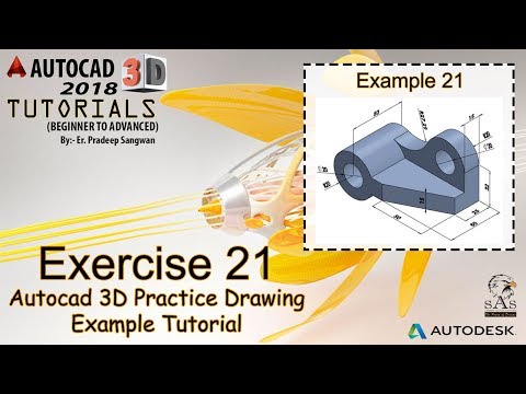 Autocad 3D Practice Drawing