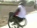 Disabled guy in wheelchair rides skatepark !! Must see.... Disabled guy in wheelchair rides skatepark !! Must see....