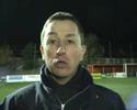 Whitstable manager Marc Seager after the Worthing game