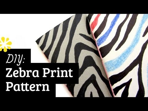 how to draw easy zebra print