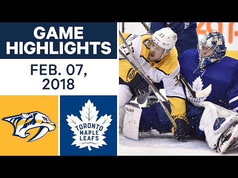 Video: NHL Game Highlights | Predators vs. Maple Leafs - Feb. 7, 2018