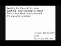 Justin Robinett and Michael Henry - ET / Waiting for the End Lyrics