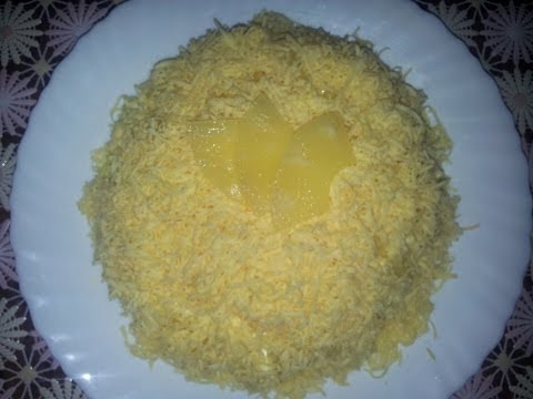 Салат нежность рецепт с курицей и ананасом Салат нежность рецепт с курицей и ананасом