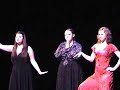 Kathryn, Kaely, and Kelsi perform Three Little Maids