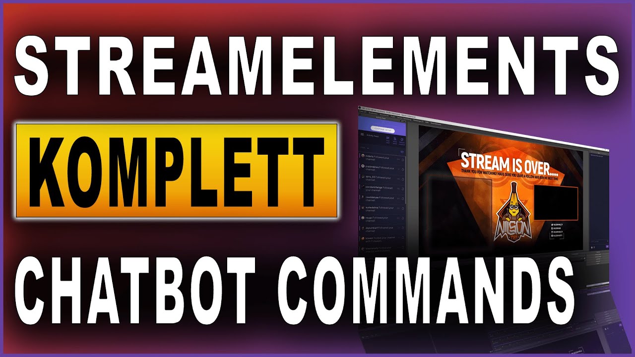 StreamElements Komplettkurs 2021: #14 Chatbot Commands