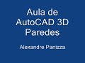 Aula AutoCAD 3D - Paredes