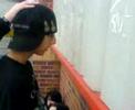 kelly banging my head on metal wall