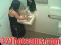 Hot teen is seduced in bathroom and banged on the toilet