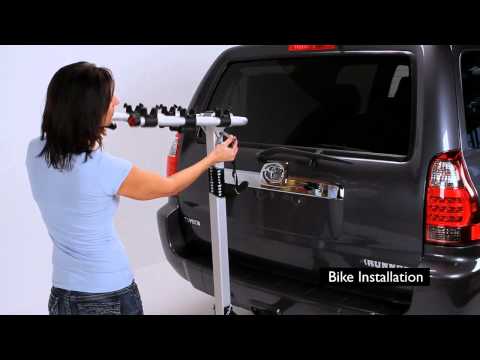how to lock hitch bike rack
