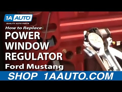 How To Install Replace Power Window Motor Regulator Ford Mustang 94-04 1AAuto.com