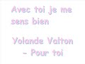 Yolande Valton - pour toi Yolande Valton - pour toi
