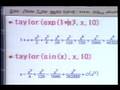 MuPAD(Computer Algebra System による Taylor…