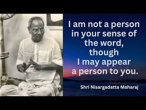 Nisargadatta Maharaj: Self Description of His True Nature