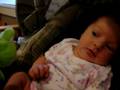 Reagan learning to smile.