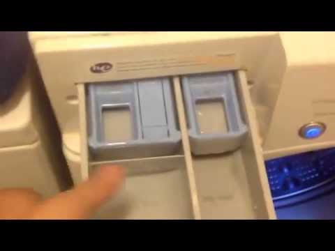 how to drain lg washer