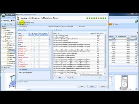 how to import prestashop