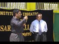 inauguración de obras pre fabricadas en colegios