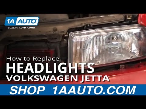 How To Replace Install Change Headlight and Bulb Volkswagen VW Jetta 93-98