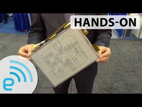 Sony 13.3-inch E Ink Digital Paper hands-on | Engadget at SID 2013