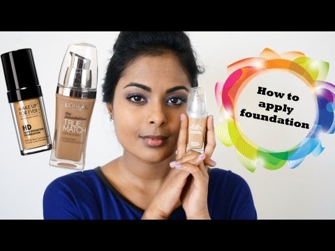 how to apply hd foundation