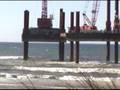New Carissa Salvage Barges Drop and Leave