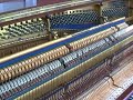 Bluthner 1890's Upright Piano Playing Chopin Black Key Etude