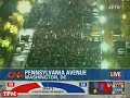 Jubilant Crowds Gather Outside White House