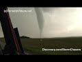 Extreme video from inside the Goshen co, Wyoming tornado on June 5, 2009 from the TornadoVideos.net SRV Dominator. Wind data was collected as the tornado passed overhead. Note the video from the roof bubble cam, which shows our magnet amber light getting ripped from the roof in the tornado. Check out Storm Chasers on Discovery Channel this fall for the entire story!