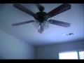 Hampton Bay and Harbor Breeze ceiling fans running on speeds