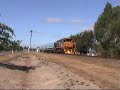 Train leaving Masterton, New Zealand