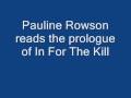 Pauline Rowson reads the prologue of her thriller IN FOR THE KILL 