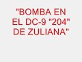 bomba en avion de zuliana