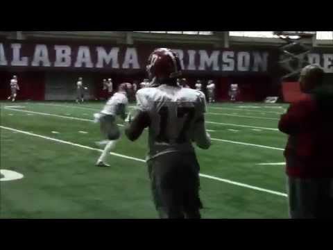 Here's Bama RB Kenyan Drake Practicing 9 Days After Fracturing Arm