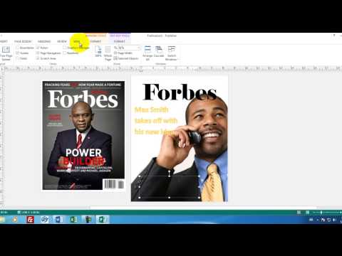 Microsoft Publisher 01 How to create a magainze cover in Publisher