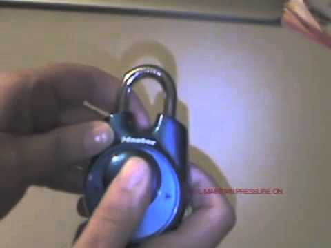 how to open master lock
