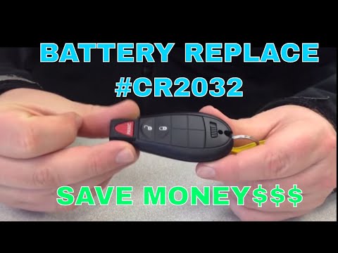 Battery Replacement for Keyless Entry Key Fob for Chrysler Dodge Jeep and Ram