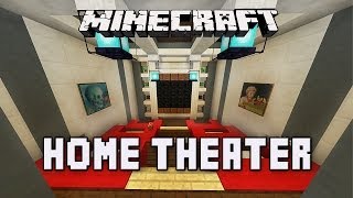 Minecraft Tutorial:  How To Build A Modern House  Ep.9  (Home Theater Design Ideas)