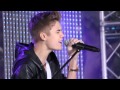 Justin Bieber - As long as you love me acoustic and Dan's guitar solo on Sunrise 18th July 2012