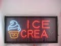 ice cream cup led sign