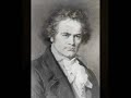 a wonderful folksong setting by ludwig van beethoven (as in he set the words to his own music). i came across this gem whilst listening through the complete works (which i finished recently - in fact i'm onto the complete works of mozart now, and it's going to take some time!)

this is listed in his 'british' folksong set, woo 158/b, yet is an irish song, and as ireland is not a part of britain, there appears to be some mistake!

lyrics:

adieu my lov'd harp, for no more shall
the vale,
reecho thy notes as they float on the
gale;
no more melting pity shall sigh o'er thy
string;
or love to thy tremblings so tenderly
sing.

when battles fell strife launch'd its
thunders afar,
and valours dark brow wore the
honours of war;
twas thou breath'd the fame of the hero
around,
and young emulation was wak'd by the
sound.

ye daughters of erin soon comes the sad
day,
when over the turf where i sleep ye shall
say:
oh! still is the song we repaid with a
tear,
and silent the string that delighted the
ear.

particularly love the 'when' that opens the second line of the last stanza.
this is also my first beethoven video - enjoy!