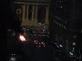 Taxi burns in front of Grand Central Station