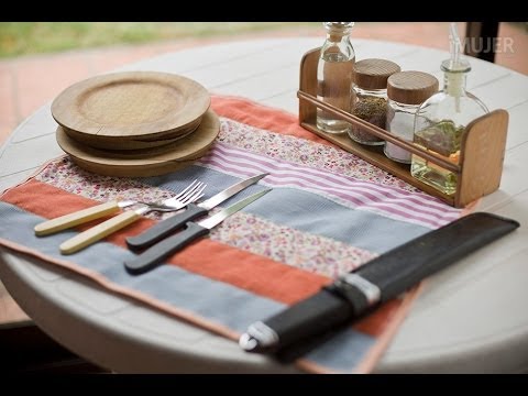 cómo hacer mantel - En este video de http://LasManualidades.com te enseñaremos cómo hacer un práctico mantel con retazos de tela!