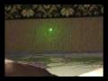 The Chinese 5 mW laser pointer burns a black polyethylene package
