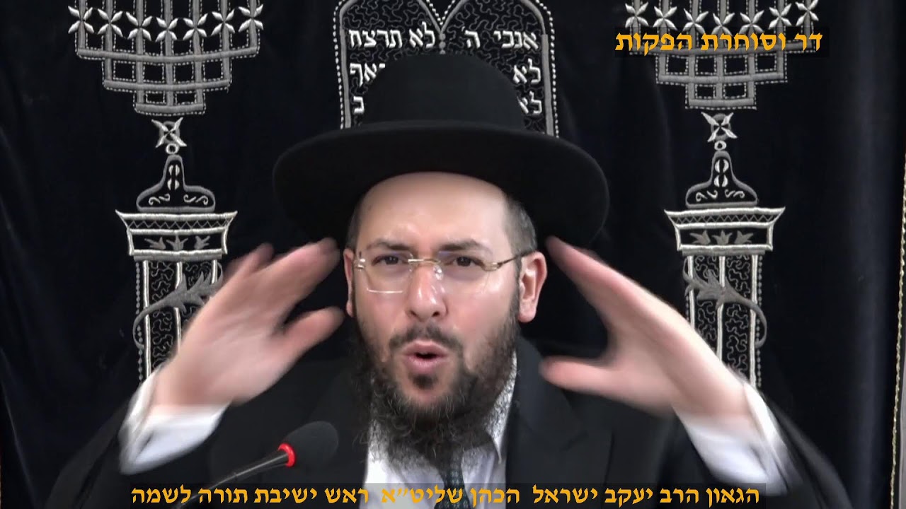 מוסר תהילים פרקרים יג' יד' הגאון הרב יעקב ישראל הכהן שליט"א