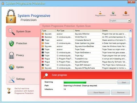 how to get rid of system progressive protection