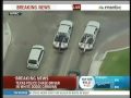a driver in a white van led houston police on a high-speed chase for nearly an hour through two counties. monday, july 6, 2009. ... chase high speed police cops van car vehicle suspect arrest intersection road street city downtown county houston texas 2009 