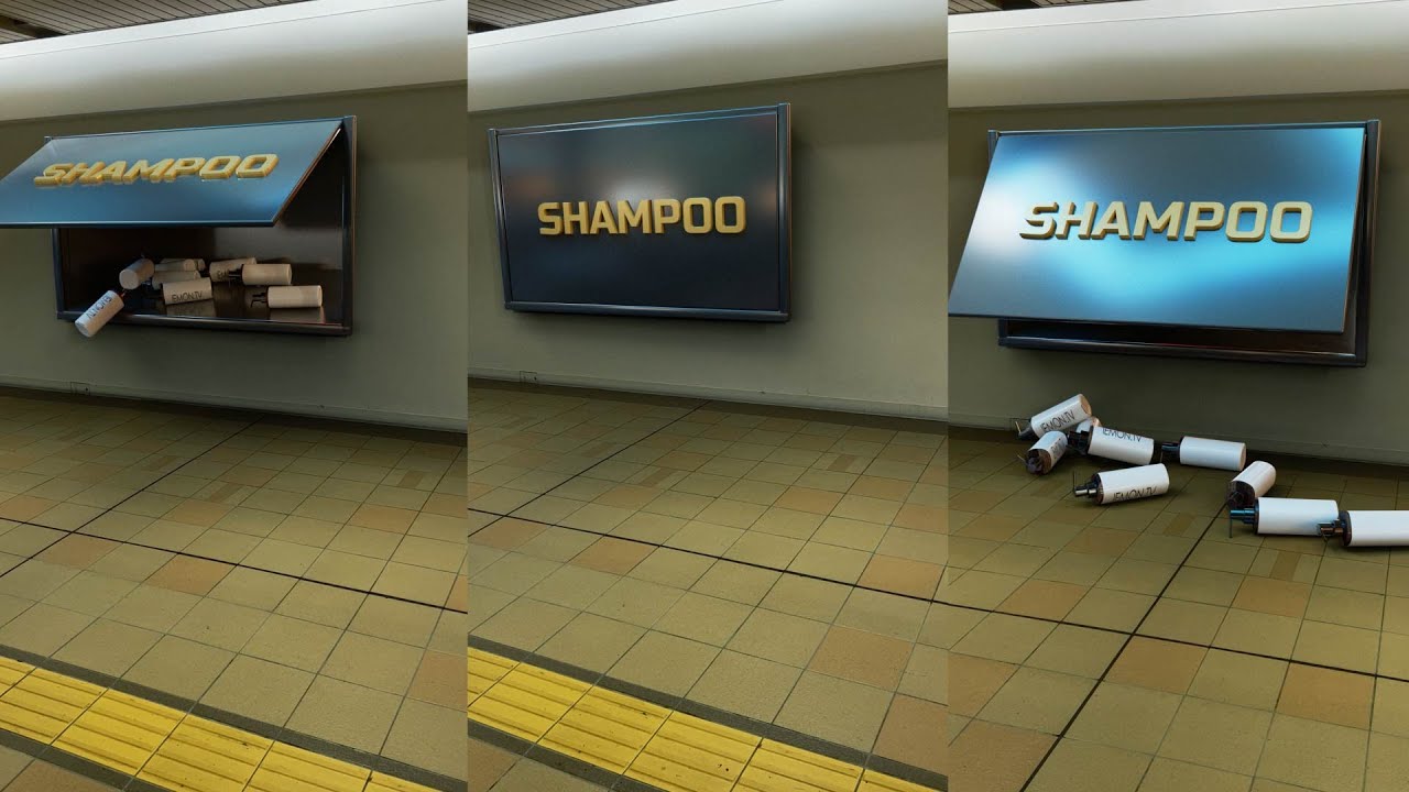 【CINEMA4Dチュートリアル】シュミレーション、実写合成について(Redshift)