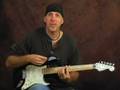 Blues Jam Track with lesson and Fender Stratocaster Guitar