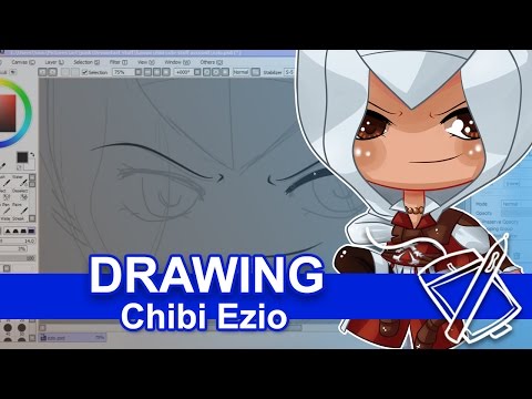 how to draw ezio chibi