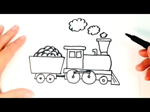 video-linktoworks-How to draw a Train for Kids | Train Easy Draw Tutorial